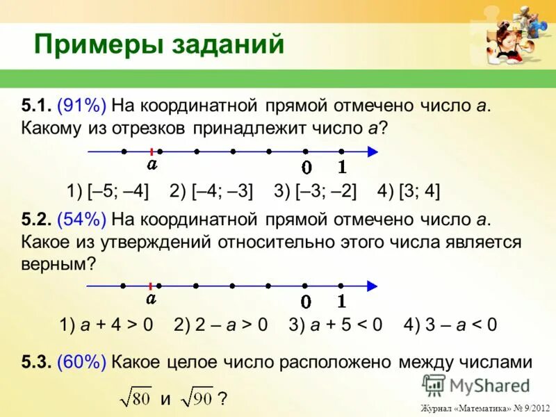 Сколько целых чисел принадлежит промежутку 4 2