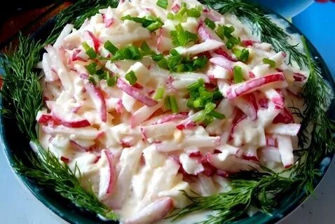 Салат огурцов майонезом
