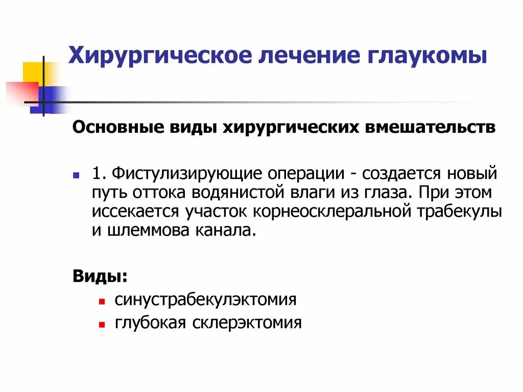 Основные типы антиглаукомных операций. Хирургическое лечение глаукомы. Виды хирургического лечения глаукомы. Хирургические методы лечения глаукомы. Виды хирургического лечения