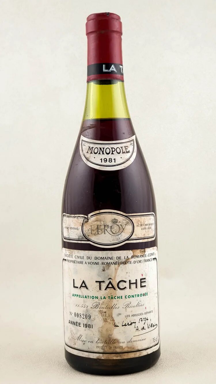 Вино la. Вино Romanee-Conti 1945 года. La tache вино. Вино la tache 1945. Вино ла Винчи Лидия.