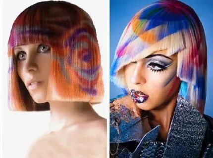 листе окрашивание волос