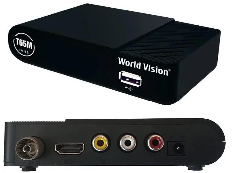 World Vision t65m. DVB-t2 приставка World Vision t65m Black. Приставка для телевизора World Vision t65. Тюнер DVB t2 World Vision. World vision телевизоры