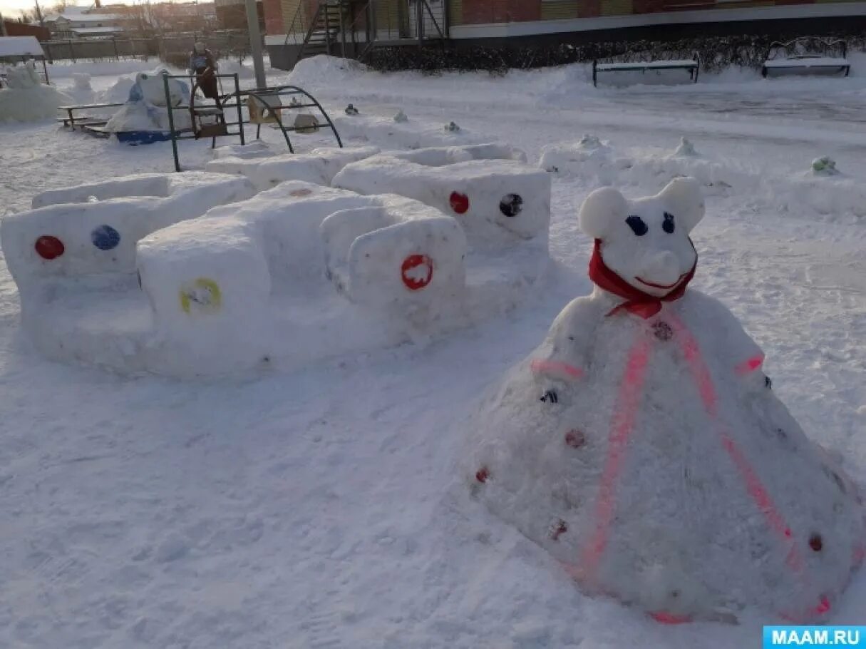 Зимние участки тема
