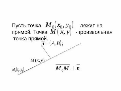 Произвольная точка прямой