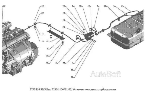 Топливопровод газель