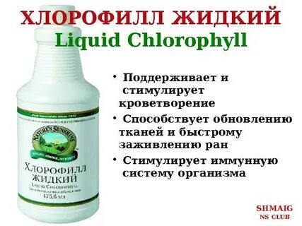 Хлорофилл употребление