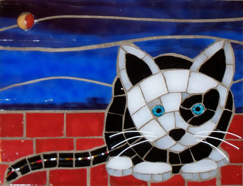 Мозаика 5 класс изо. Мозаика "кот". Мозаика котята. Мозаичный кот. Мозаичные котики.