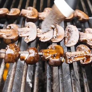 Grilled mushrooms