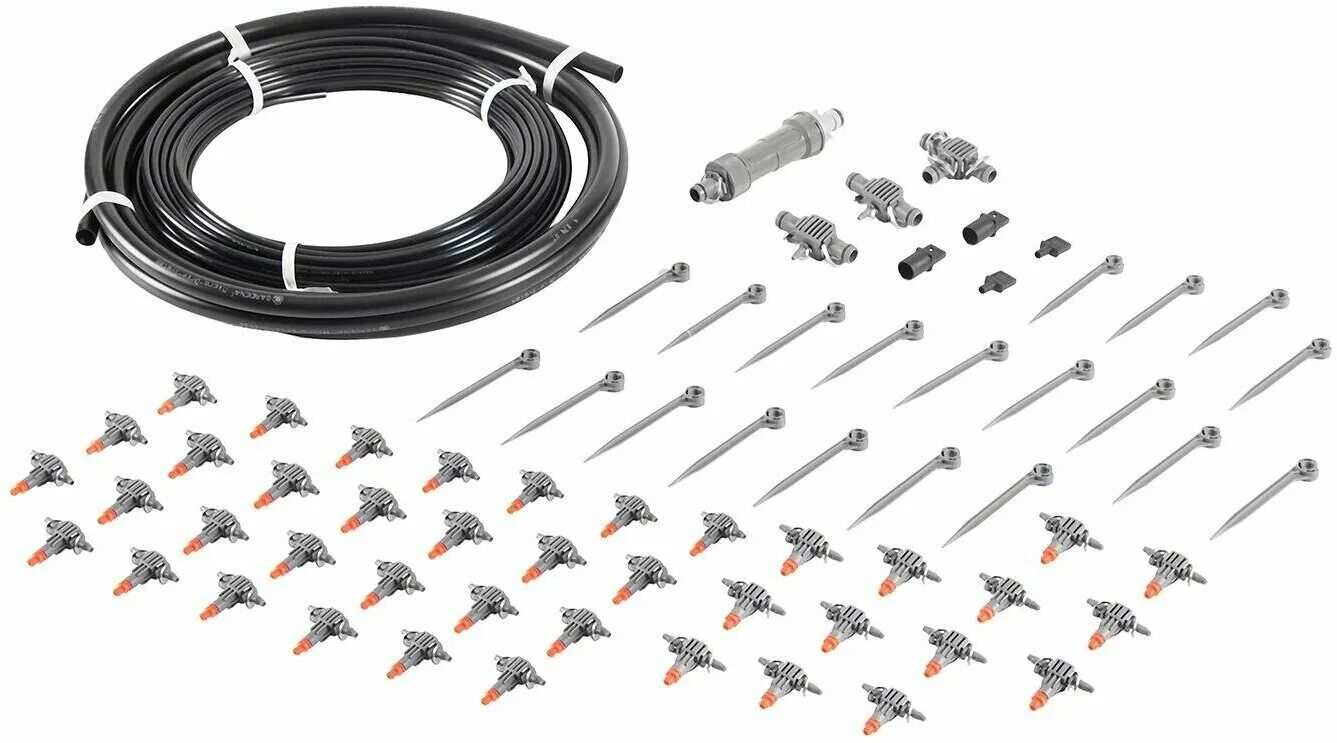 комплект для микрокапельного полива gardena. система капельного полива gardena. Gardena 01373-20. 000. комплект микрокапельного полива gardena.