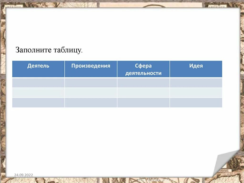 Таблица по истории 8 класс художественная культура. Мир художественной культуры Просвещения 7 класс таблица. Таблица мир художественной культуры Просвещения 8. Мир художественной культуры Просвещения таблица деятель. Деятель произведения сфера деятельности идея.