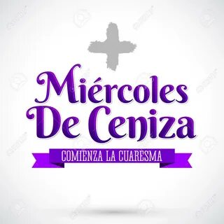 Miercoles de ceniza - mercredi des cendres texte espagnol - emblème vecteur...