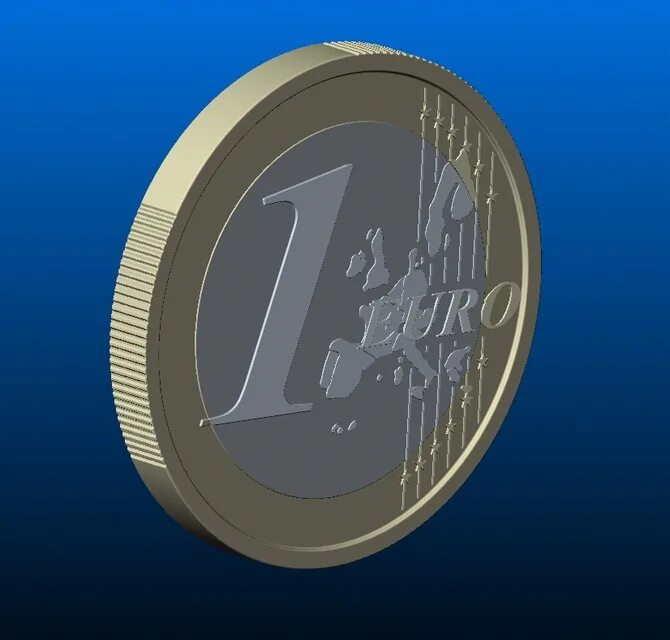 Евро залить. 3д модель монета 10 рублей. евро 3d. евро-3. монета 3д под наклоном.