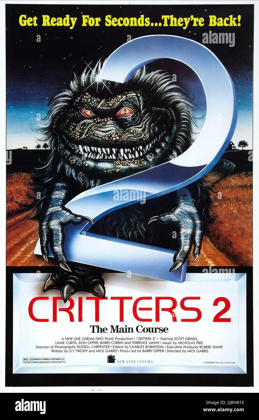 Песни smiling critters. Critters 2 1988 Постер. Зубастики 2 основное блюдо 1988.