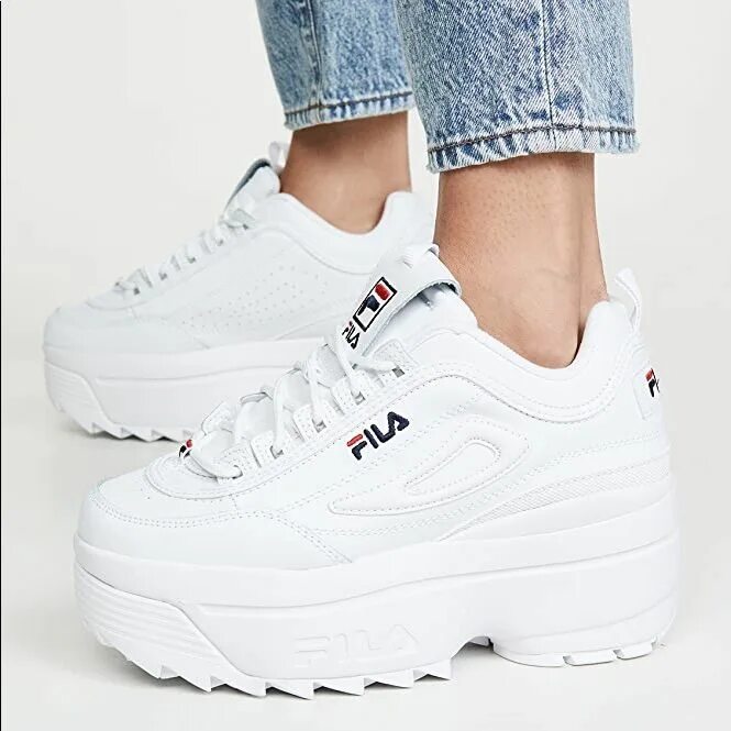 Большие кроссовки. Fila Disruptor 2 на высокой подошве. Кроссовки Fila женские белые на толстой подошве. Fila Disruptor на танкетке. Fila кроссовки а652-5.