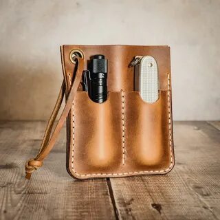 Leather edc pouch