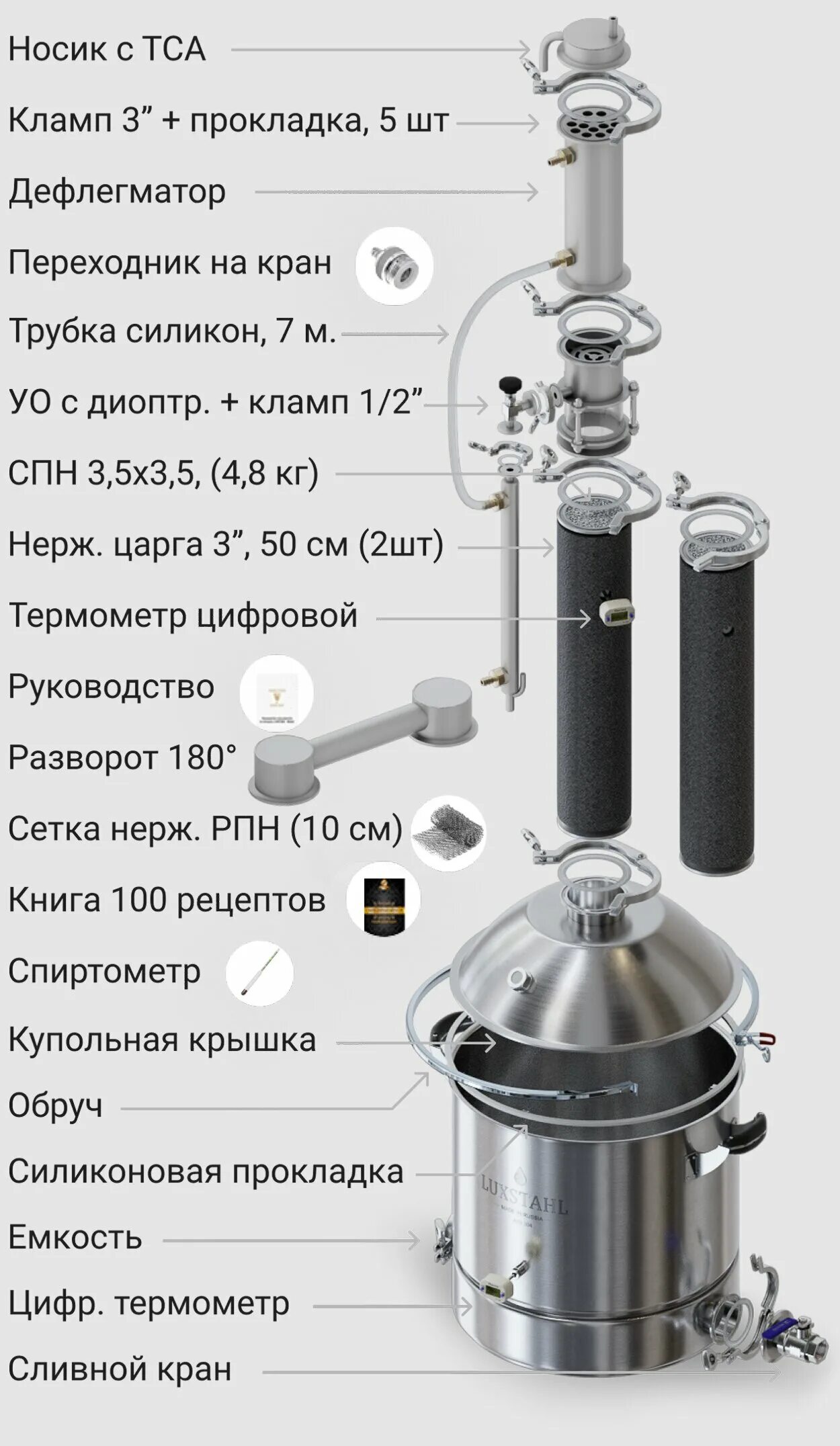 ЛЮКСТАЙЛ 7м самогонный аппарат. Самогонный аппарат Luxstahl 8м. Самогонный аппарат Luxstahl 8m. Самогонный аппарат Люкссталь 8м. Аппарат люкссталь 8м купить