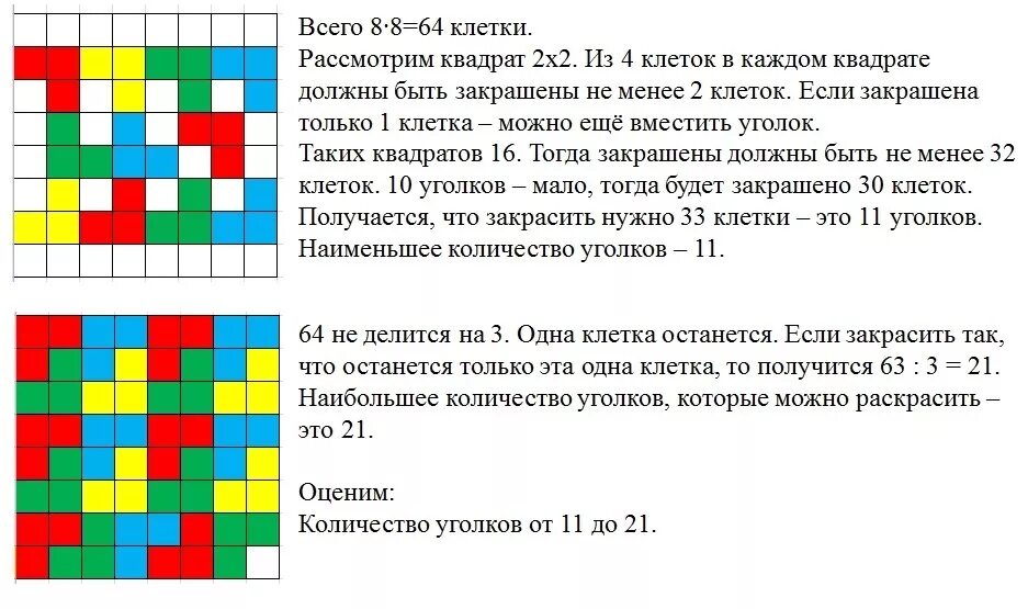 Квадрат 8 на 8 клеток цветной. Какое наибольшее количество уголков из 3 клеток можно разместить. Клеточка из трех цветов. Число клеток в таблице. Группа ячеек образующих прямоугольник