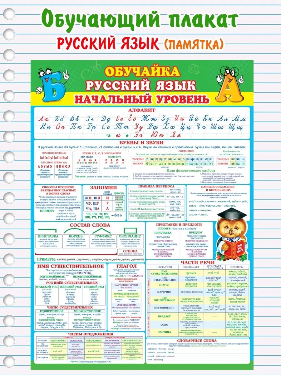 Плакаты для начальной школы. Обучайка плакат начальный уровень. Обучайка по русскому языку начальный уровень. Плакат обучайка русский язык начальный уровень.