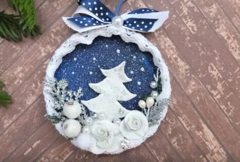Новогодний шар своими руками поделки