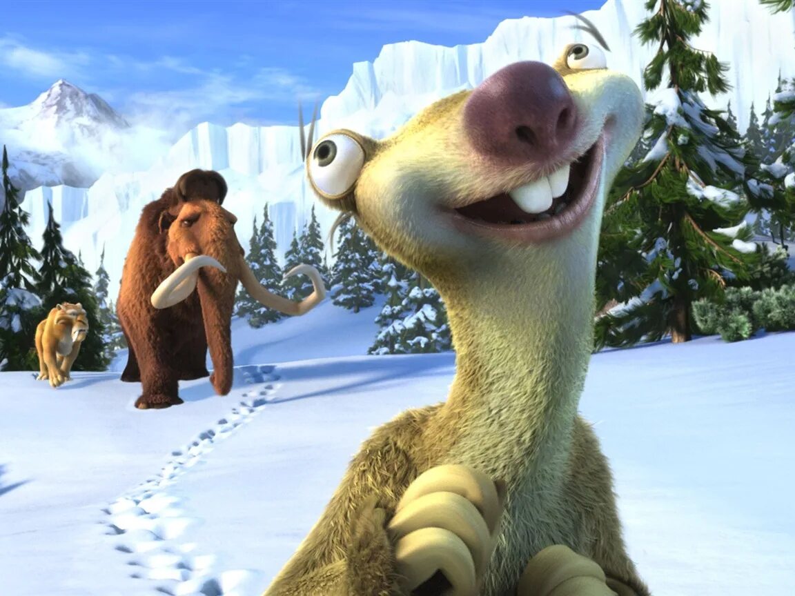Как зовут из мультика ледниковый период. Ice age 4: continental drift. ледниковый период мэнни и сид. ice age 2002. ленивец мэнни из ледникового периода.