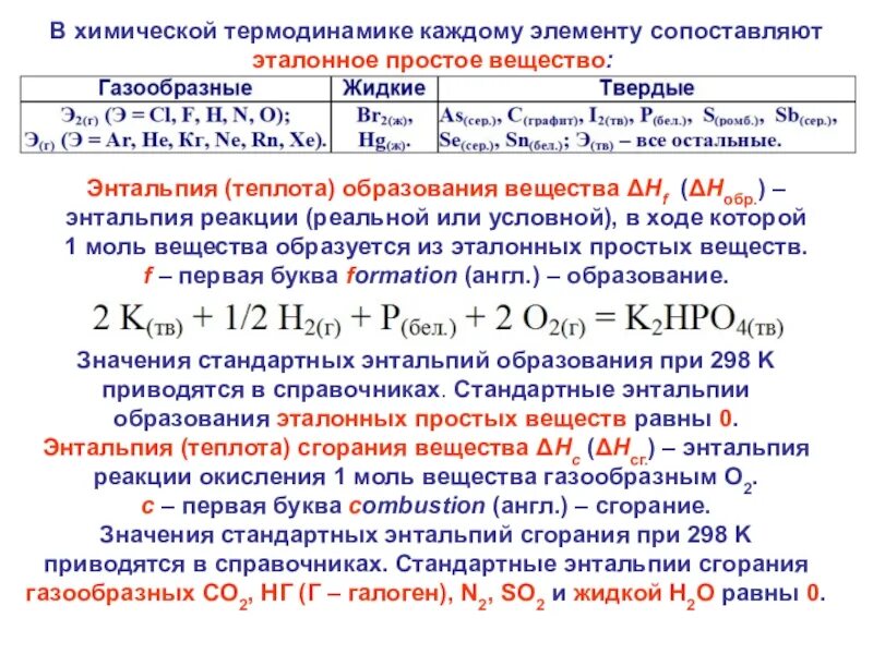 Изменения энтальпии образования. Энтальпия образования вещества по реакции. Изменение энтальпии реакции формула. Энтальпия образования простых веществ. Химическая термодинамика энтальпия.