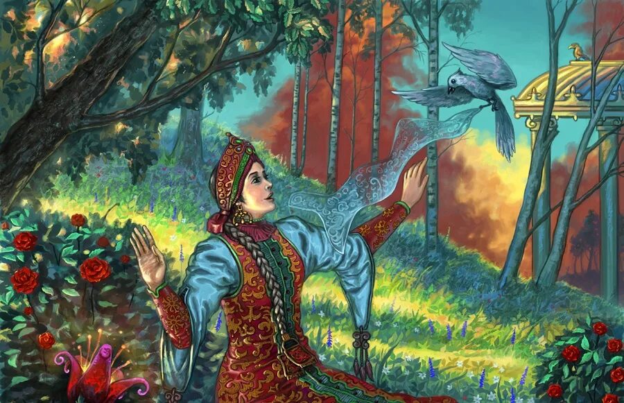 Люди удивительны сладко поют прекрасные сказки вникая. Красивые иллюстрации к сказкам. Русские волшебные сказки. Волшебные сказки иллюстрации. Иллюстрации к народным сказкам.
