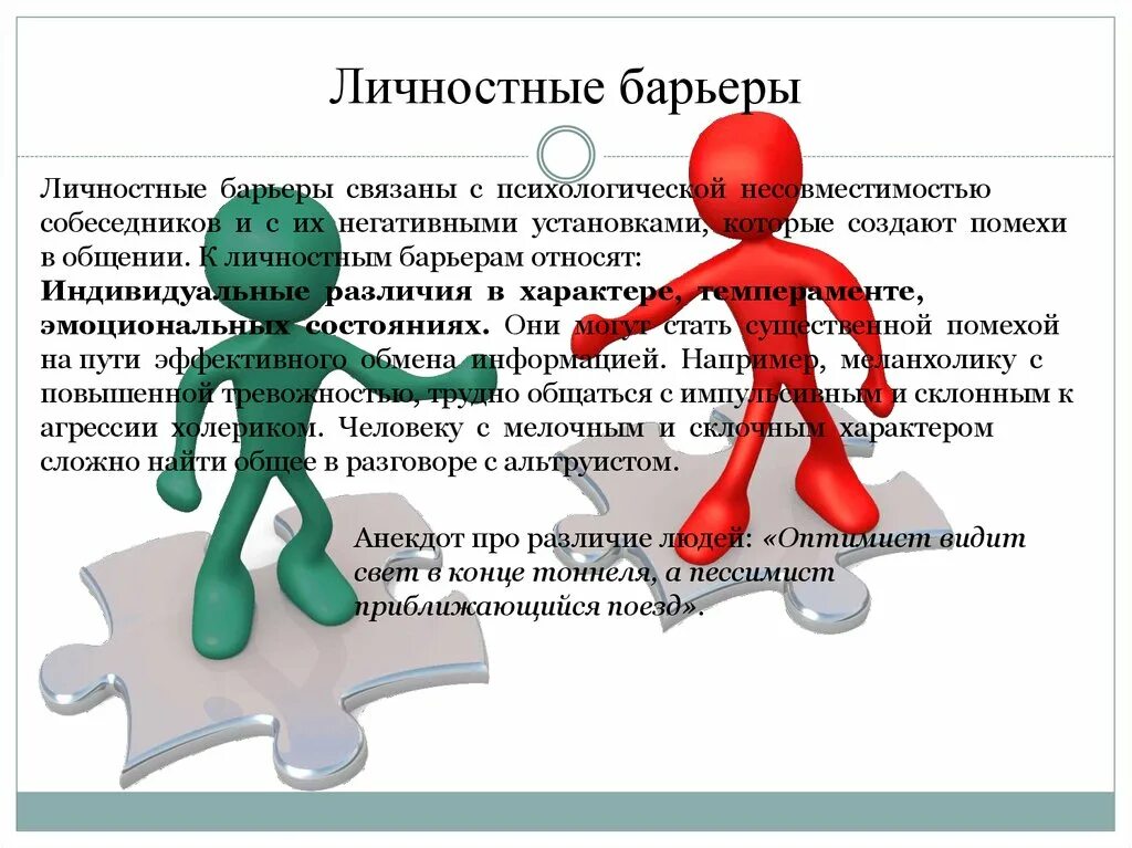 Личностные барьеры коммуникации. Коммуникативные помехи порождаемые человеческими эмоциями это. Личностные коммуникативные барьеры. Типы коммуникационных барьеров. Коммуникативные барьеры в общении.