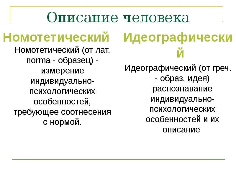 Идеографический метод. Номотетический и идеографический подходы. Идиографический метод. Номотетический и идеографический подходы. Номотетический и идеографический подходы в психологии.