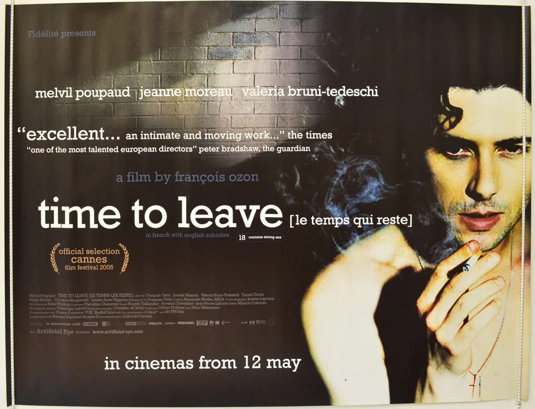 Песня le temps. Время прощания 2005. Time to leave 2005. «Время прощания» (2005, Франция). Франсуа Озон время прощания.