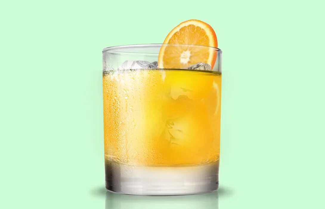 Амбассадор коктейль. Текила с апельсиновым соком. Апельсиновый сок со льдом. Отвёртка коктейль.