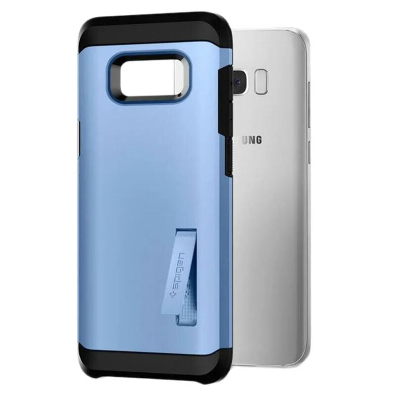 Чехол Spigen Air Skin (565cs21) для Samsung Galaxy s8. Чехол титановый для Samsung Galaxy s8 Plus. VIP корпус для Samsung Galaxy s8+. Чехол s8 голубой.