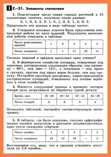 Статистические характеристики самостоятельная 7 класс