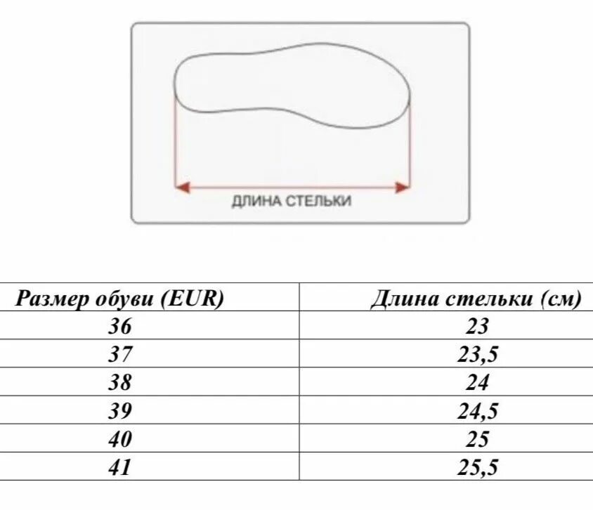 24 см по стельке какой размер женский. 24 см по стельке какой размер женский