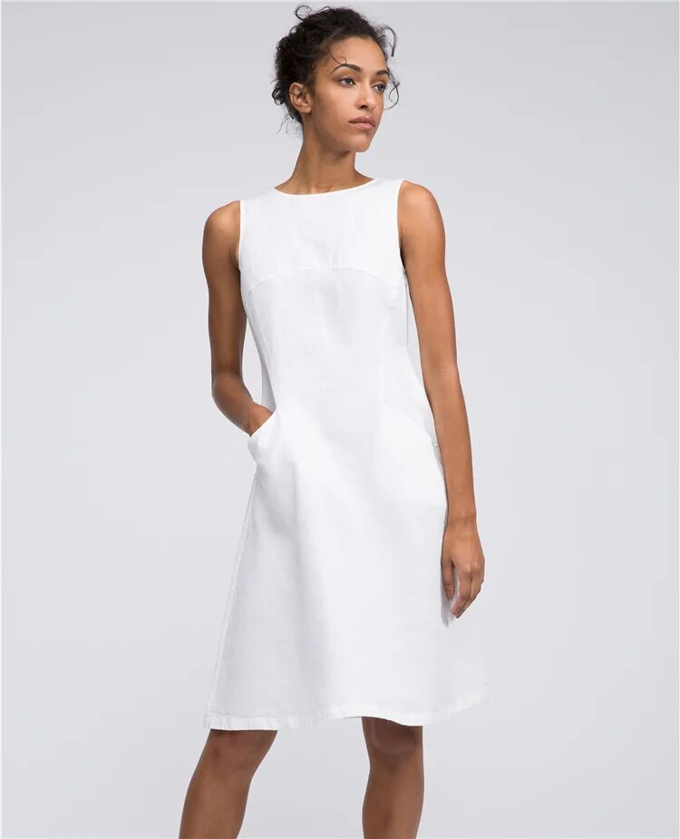 Платье лен белый. Stefanel белое льняное платье. Pure Linen одежда из льна. Стильные платья из льна.