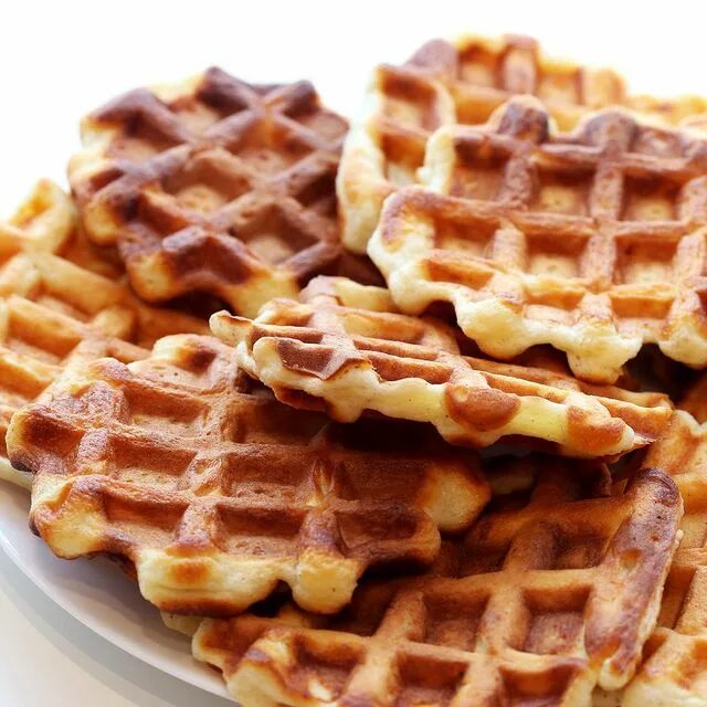 творожные вафли на гриле