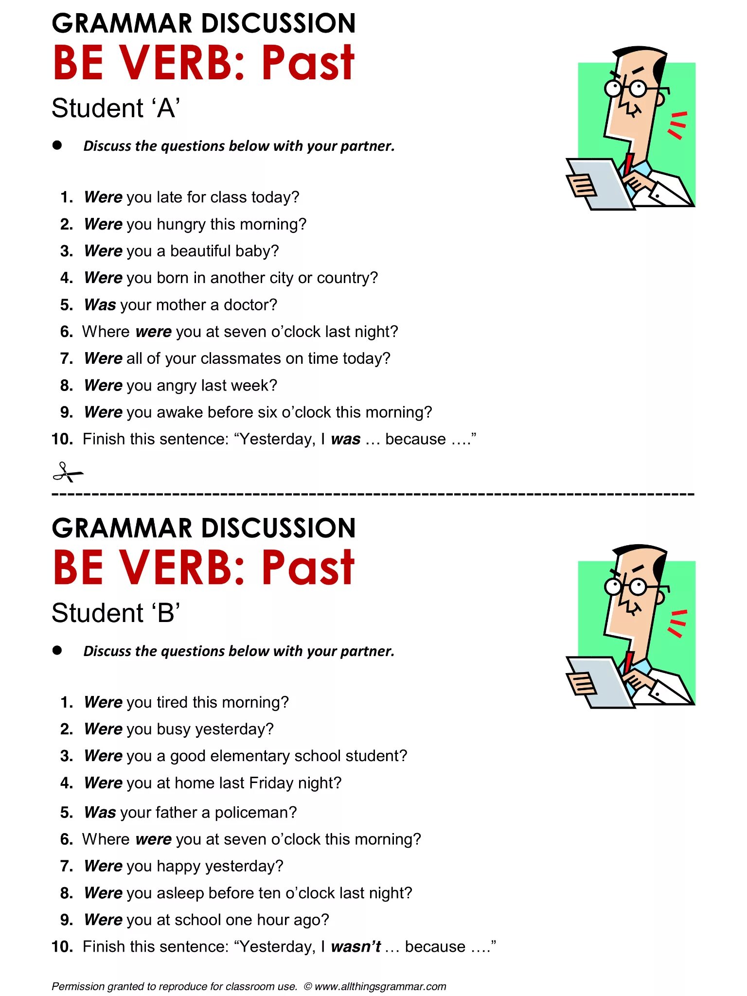 The question has been discussed. Грамматика was were. Грамматика past verb. Was were questions for discussion. Was were allthingsgrammar.