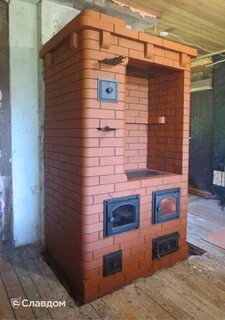 Отопительно варочная печь шведка