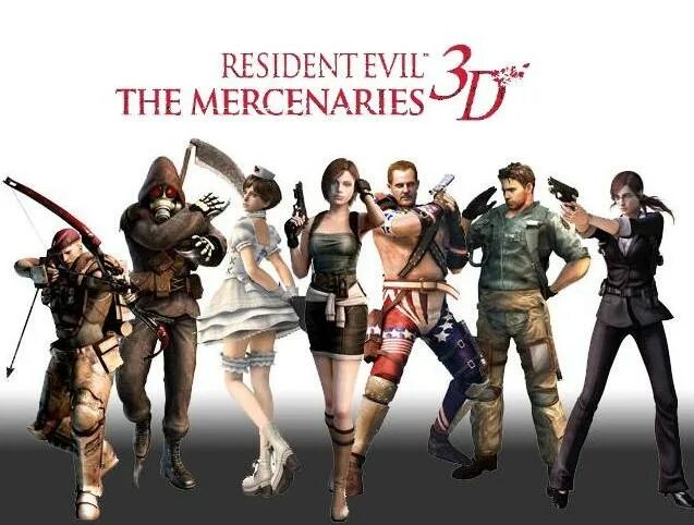 Mercenaries 3. Resident Evil Mercenaries. The Mercenaries 3d. Resident Evil: the Mercenaries 3d ханк. Резидент эвил наемники.