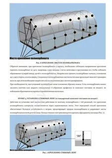 Расстояние крепления поликарбоната