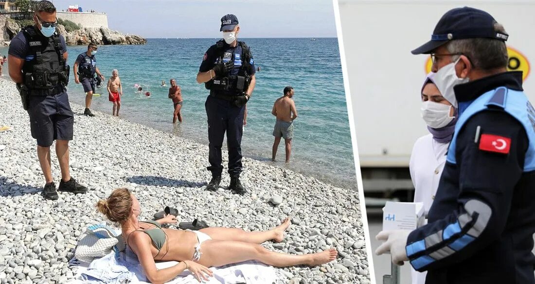 Опасно ли ехать в турцию сейчас. Российские туристы на пляже. Полицейский на пляже. Российские туристы в Турции. Российские туристкитв Турции.