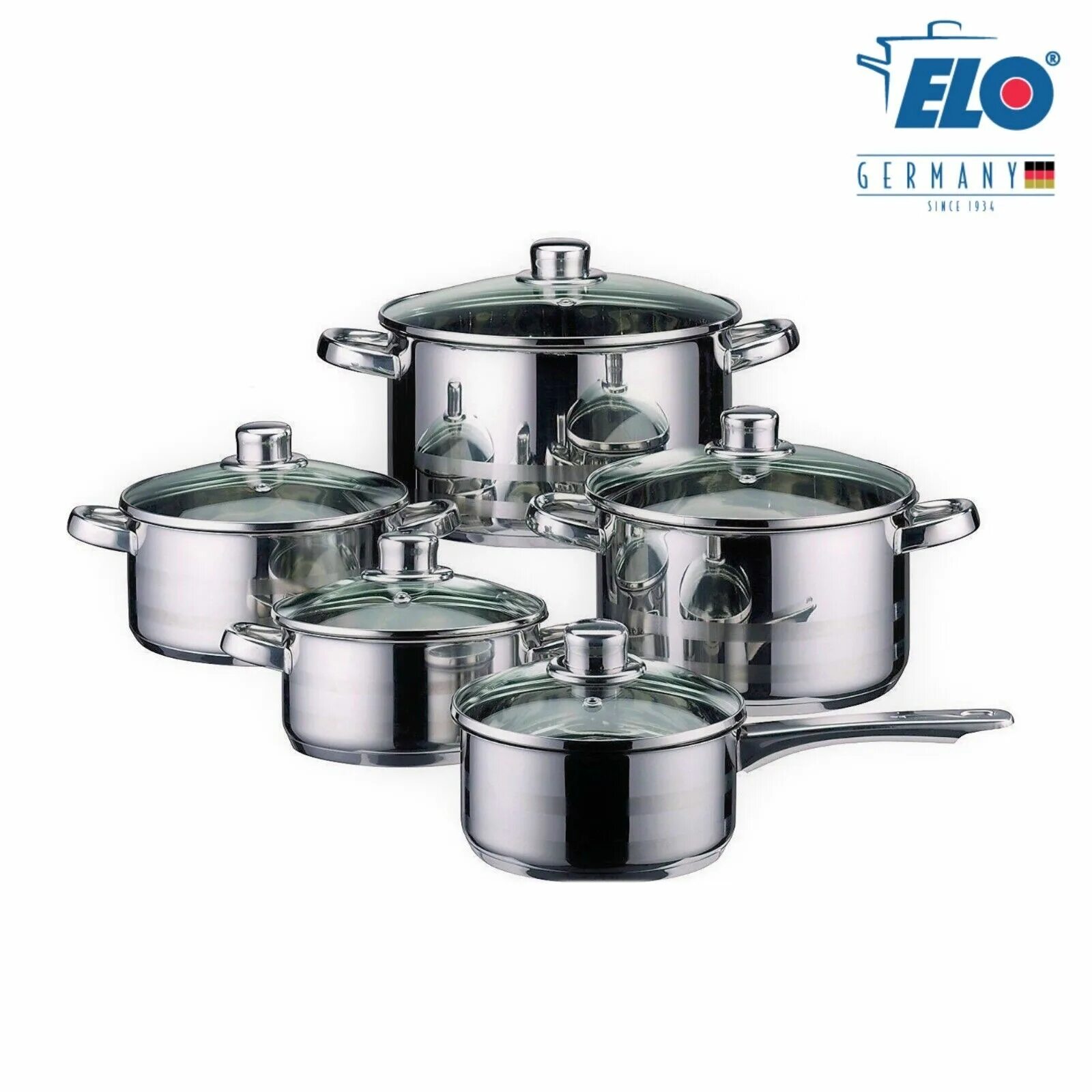 Купить кастрюлю германия. 6pcs Stainless Steel Cookware Set кастрюли. Stainless Steel набор кастрюль. Cookware Set набор. Набор кастрюль Elo.