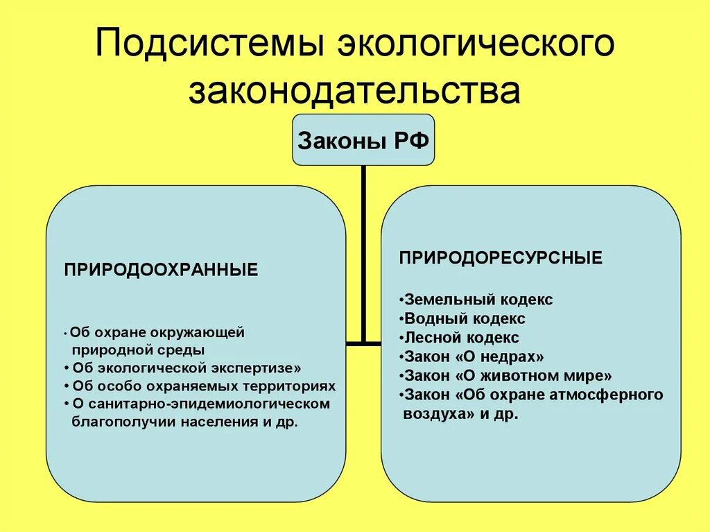 Природное законодательство. Экологическая подсистема. Законы экологического права. Подсистемы окружающей среды. Природоохранные законы.