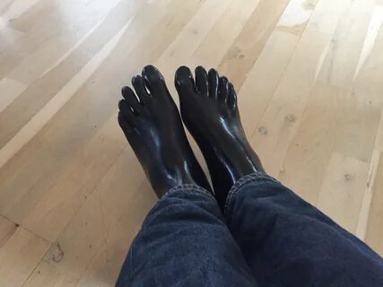 Besides the bondage and chastity kinks I also enjoy wearing tight black lat...
