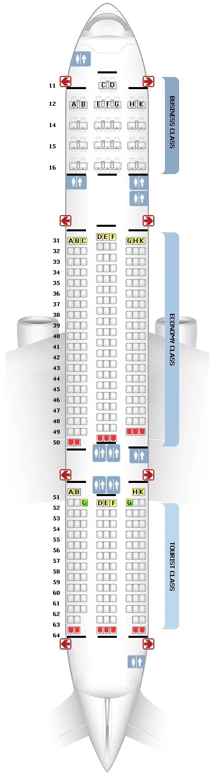 Boeing 777 посадочные места