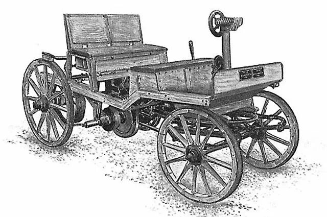 Первый автомобиль Леонтия Шамшуренкова. Самобеглая коляска