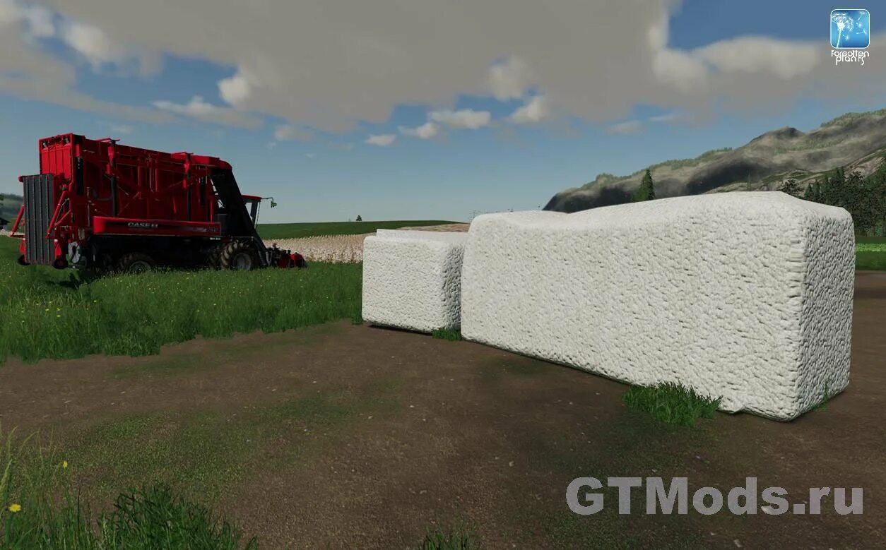 Прицеп для тюков хлопка ФС 19. Хлопковый комбайн для ФС 19. Farming Simulator 22 хлопок. FS 19 хлопкоуборочный комбайн. Тюк хлопка