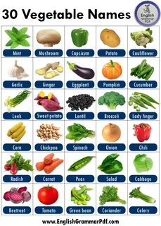 Vegetables in our family
