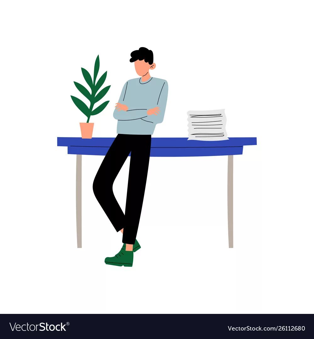 Next to the desk