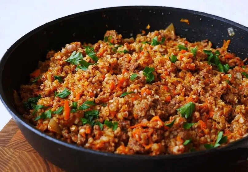 Гречка по-купечески со свининой в мультиварке - рецепт с фото пошагово