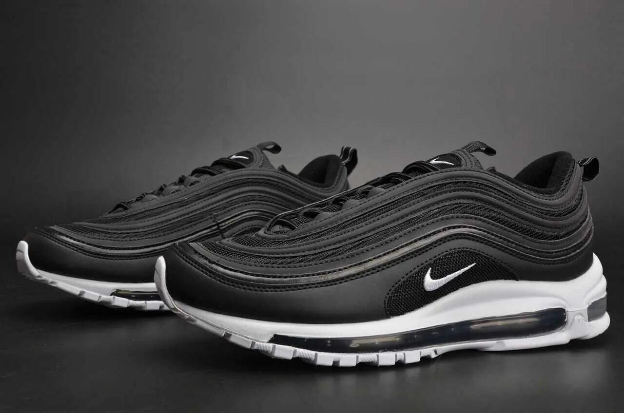 Купить кроссовки nike 97. Nike Air Max 97 Black. Nike Air Max 97 Black White. Nike Air Max 97 Black White Black. Nike Air Max 97 черные.